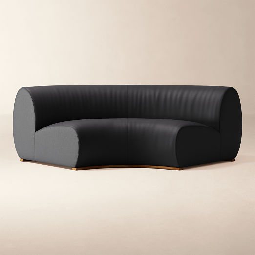 Baza Leather Corner Chair by Casa Dean by Swizz Beatz