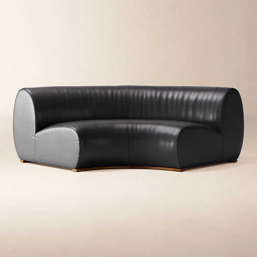 Baza Leather Corner Chair by Casa Dean by Swizz Beatz