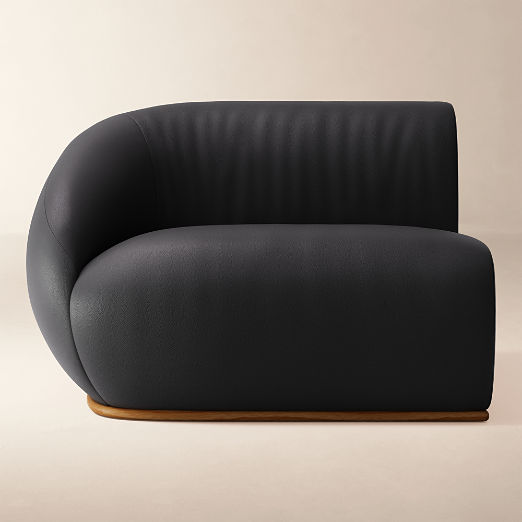 Baza Leather Left Arm Chair by Casa Dean by Swizz Beatz