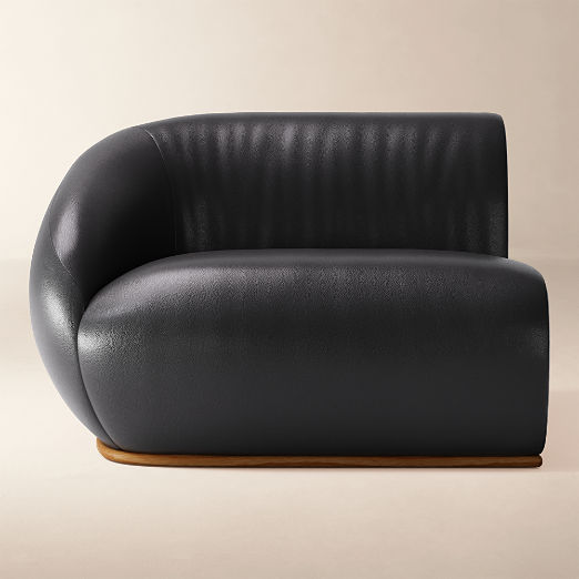 Baza Leather Left Arm Chair by Casa Dean by Swizz Beatz