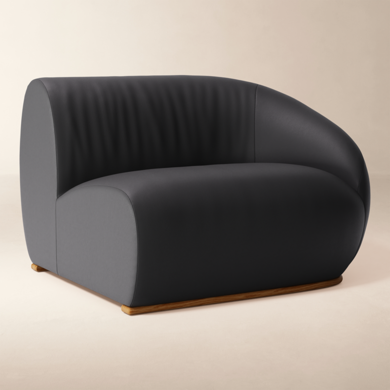 Baza Leather Right Arm Chair by Casa Dean by Swizz Beatz - image 2 of 5