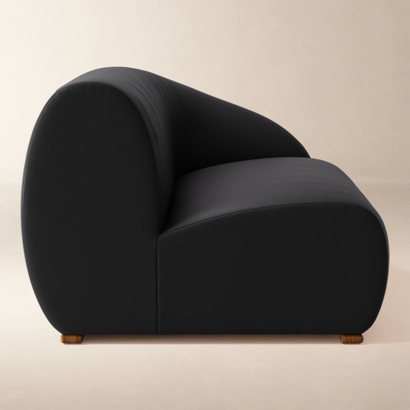 View Baza Leather Right Arm Chair by Casa Dean by Swizz Beatz - image 4 of 5