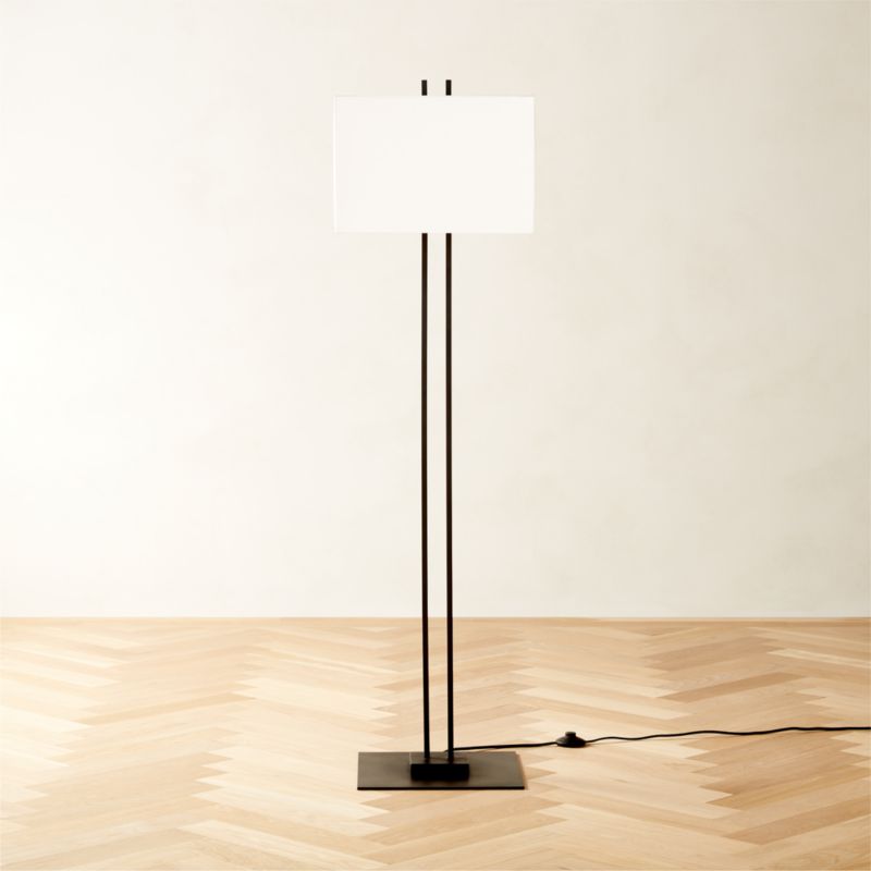 Beau Modern Matte Black Floor Lamp CB2 Canada