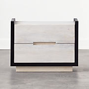Beaufort 4-Drawer Whitewashed Wood Dresser
