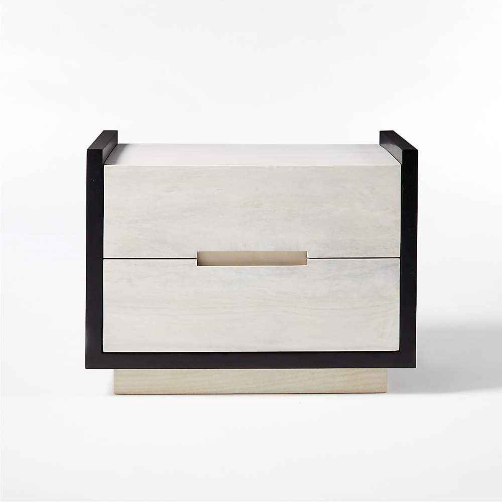 Beaufort Bleached Wood Nightstand