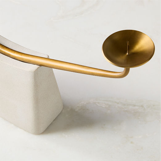 Beck Sandstone Taper Candle Holder