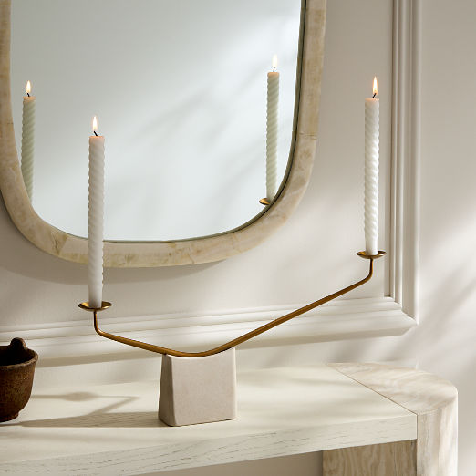 Beck Sandstone Taper Candle Holder