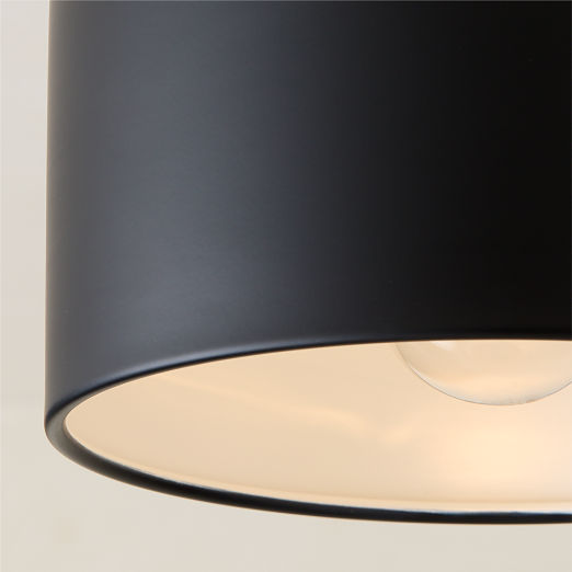 Bell Black Flush Mount Light