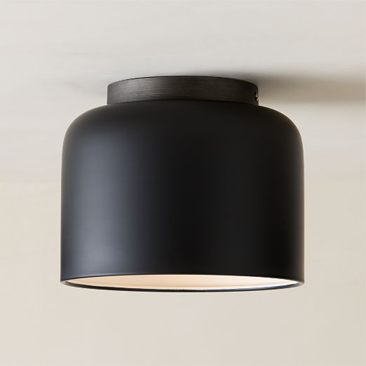 Bell Black Flush Mount Light