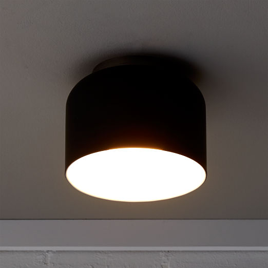 Bell Black Flush Mount Light