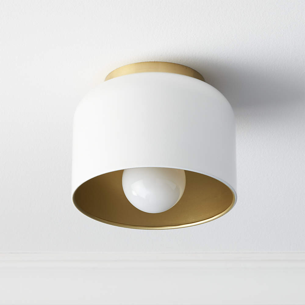 Bell White Flush Mount Light Reviews, Cb2 Bell Jar Table Lamp