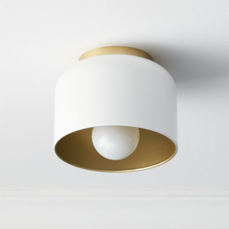 Bell White Flush Mount Light Reviews Cb2