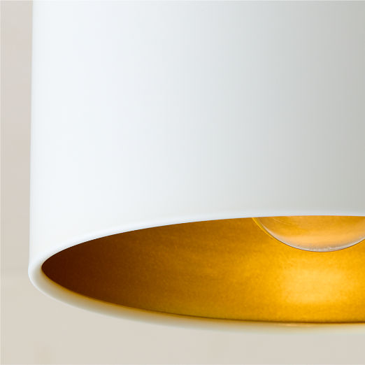 Bell White Flush Mount Light