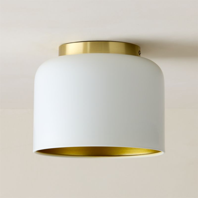 Bell White Flush Mount Light - image 3 of 7