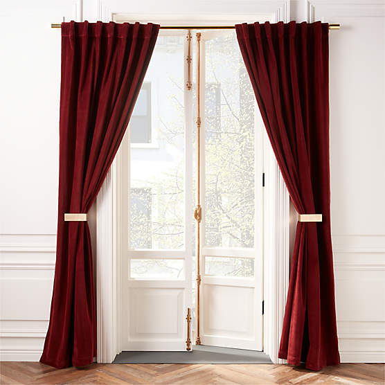 Bend Polished Brass Curtain Tieback