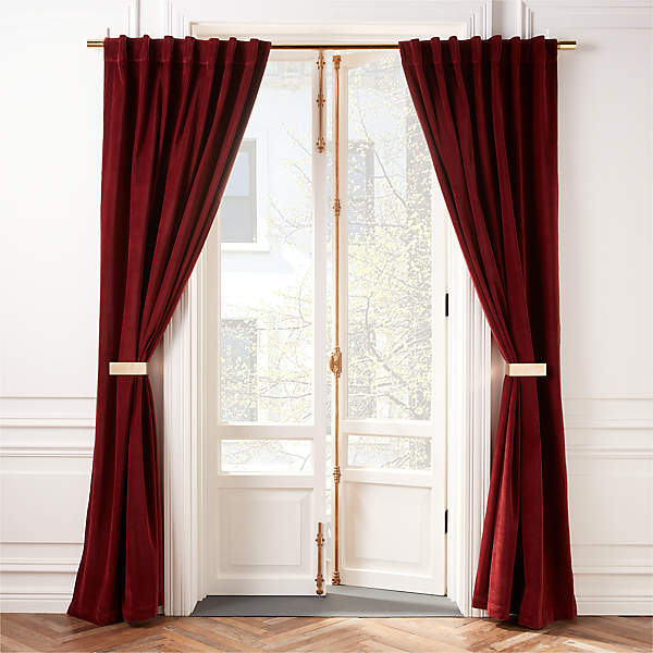 Bend Polished Brass Curtain Tieback