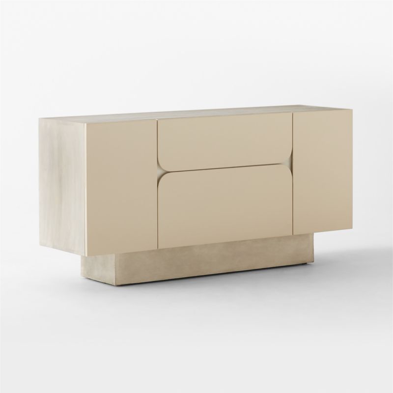 Benoit 59" Enameled White Wood Credenza - image 6 of 11