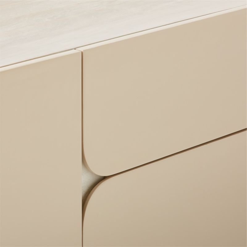 Benoit 59" Enameled White Wood Credenza - image 10 of 11