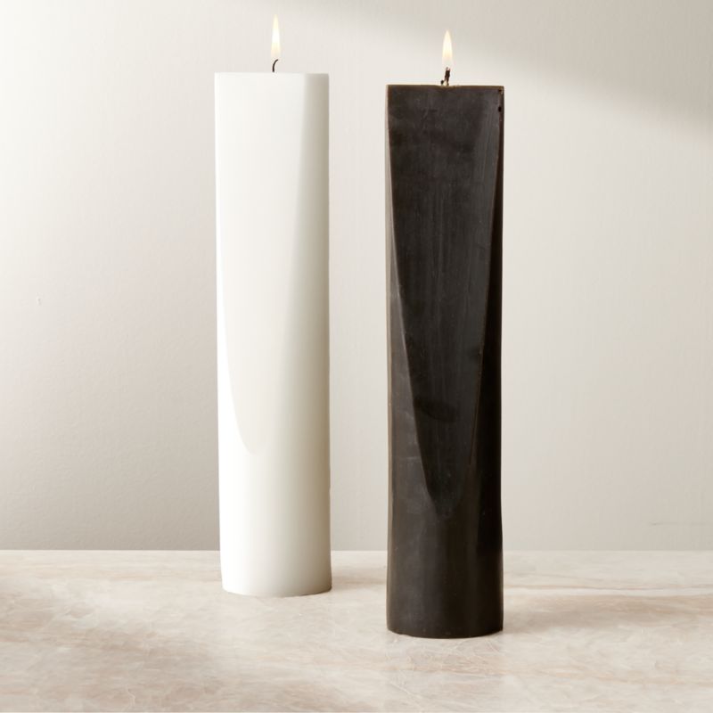 Benson Warm White Pillar Candle 12" - image 3 of 4