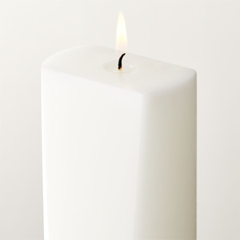 Benson Warm White Pillar Candle 12" - image 2 of 4