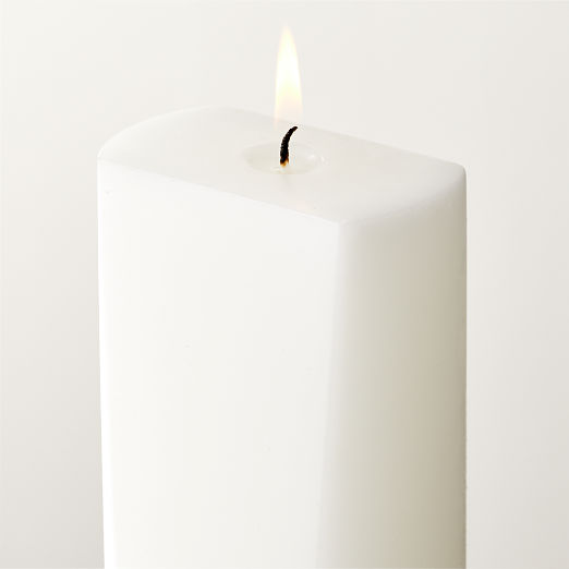 Benson Warm White Pillar Candle 12"