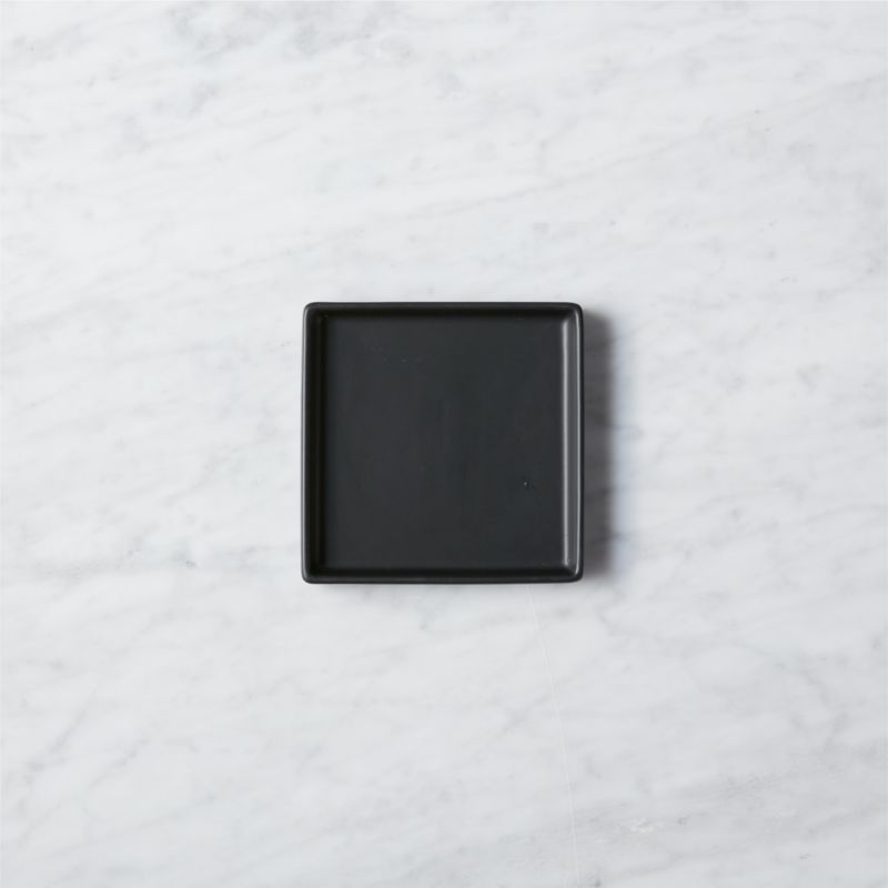 Viewing product image Bento Square Matte Black Appetizer Plate - image 1 of 4