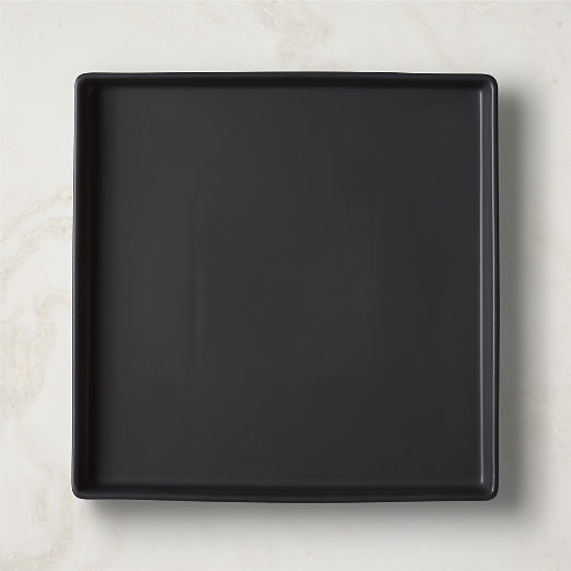 Bento Square Matte Black Serving Platter