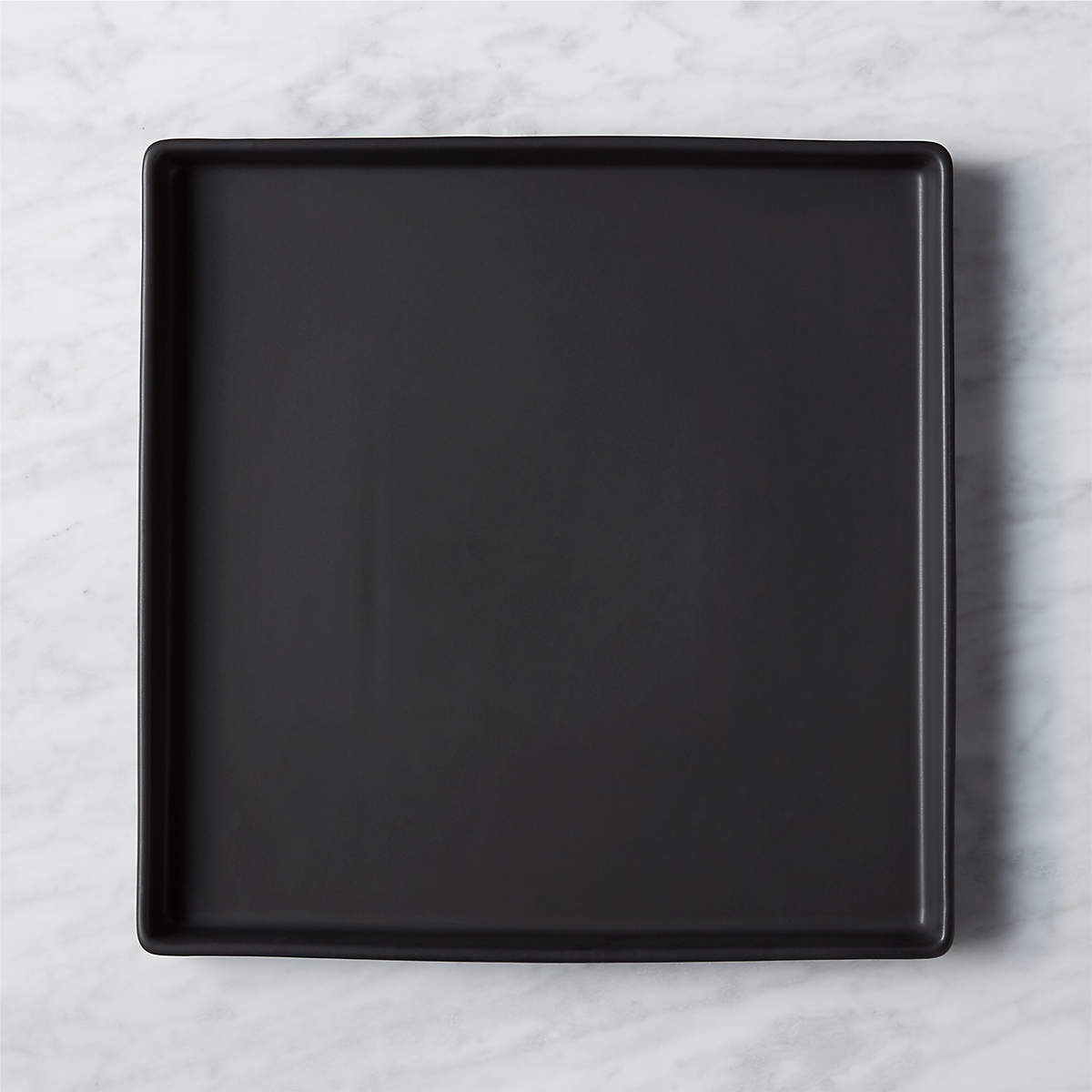 Bento Square Matte Black Serving Platter + Reviews | CB2 Canada