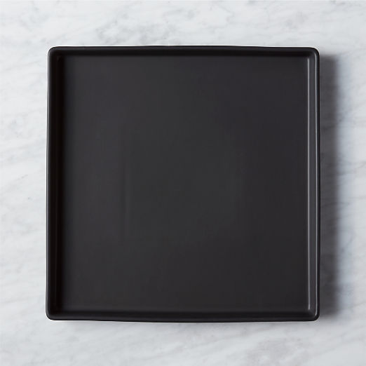 Bento Square Matte Black Serving Platter