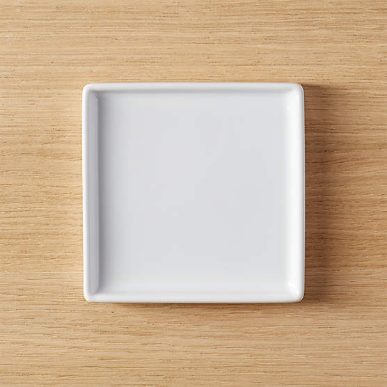 Bento Square White Appetizer Plate