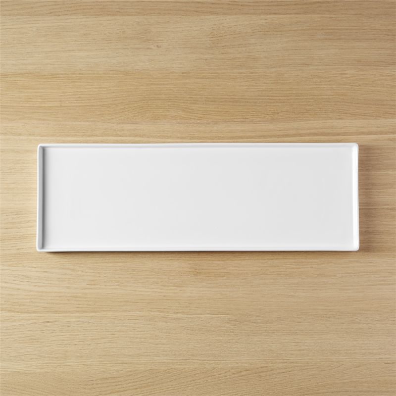 View Bento Rectangular White Serving Platter details