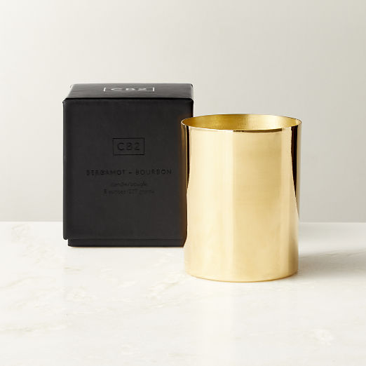 Bergamot + Bourbon Scented Candle 8oz