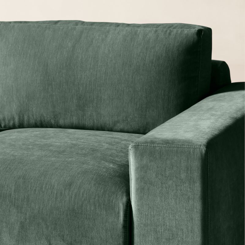 Berkeley 3-Piece Jade Performance Velvet Sectional Sofa - image 6 of 10