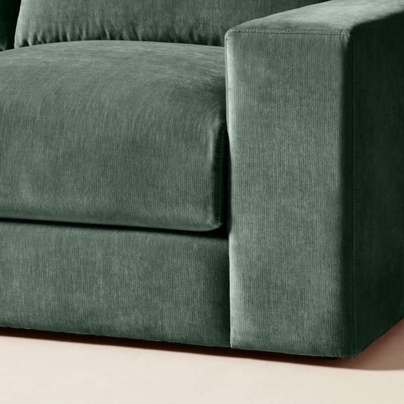 Berkeley 3-Piece Jade Performance Velvet Sectional Sofa - image 7 of 10