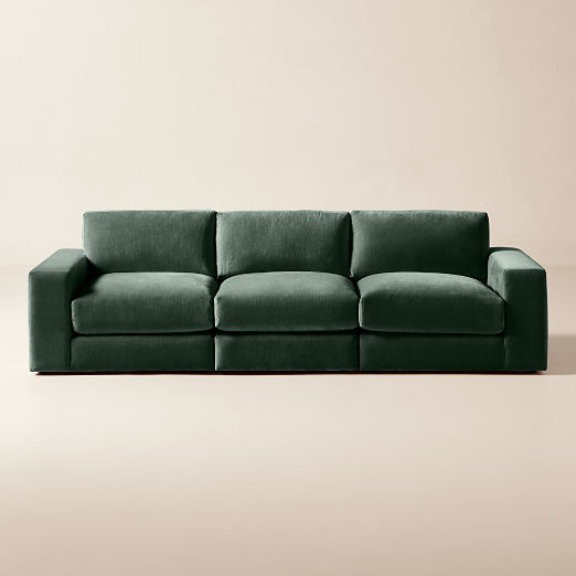 Berkeley 3-Piece Jade Performance Velvet Sectional Sofa