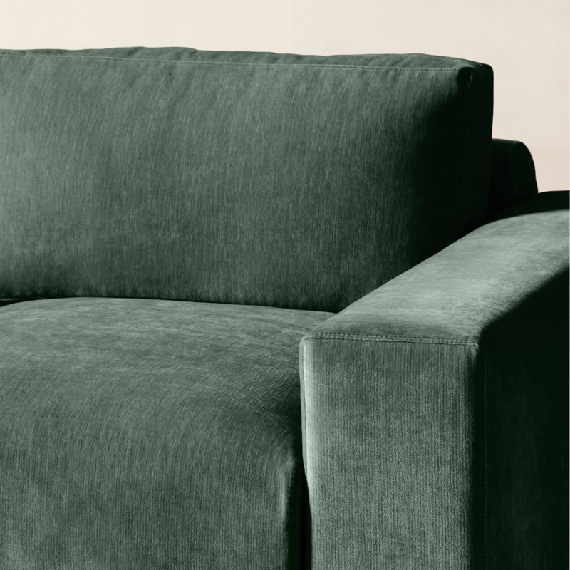 Berkeley 3-Piece L-Shaped Jade Performance Velvet Sectional - image 6 of 10