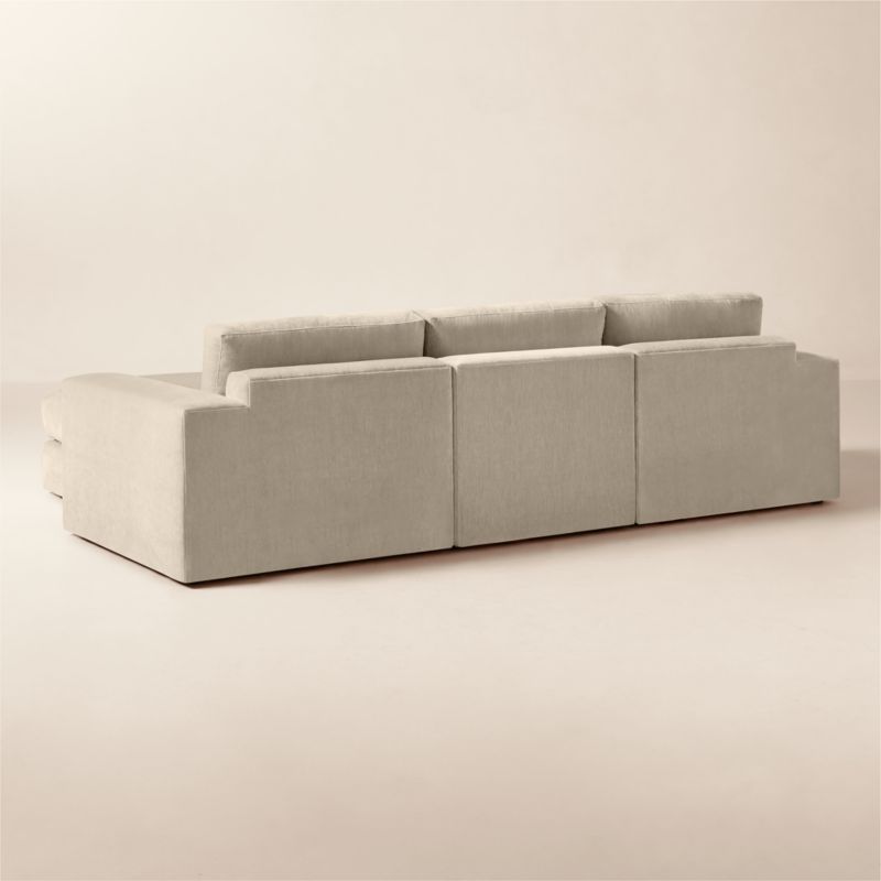 Berkeley 4-Piece Taupe Performance Velvet Sectional - image 3 of 7