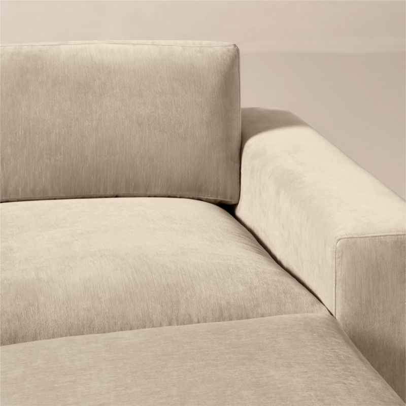 Berkeley 4-Piece Taupe Performance Velvet Sectional - image 5 of 7