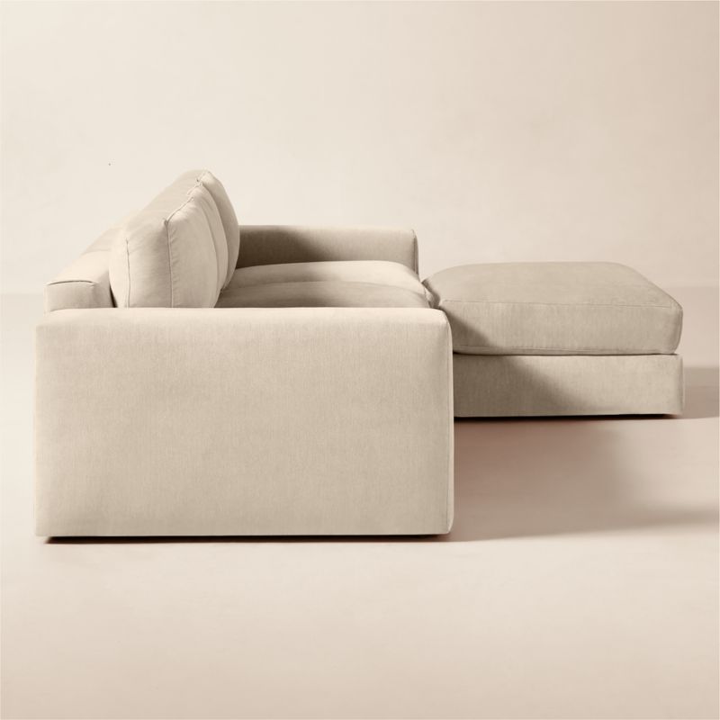 Berkeley 4-Piece Taupe Performance Velvet Sectional - image 2 of 7