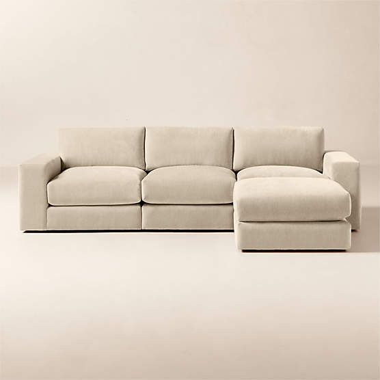 Berkeley 4-Piece Taupe Performance Velvet Sectional