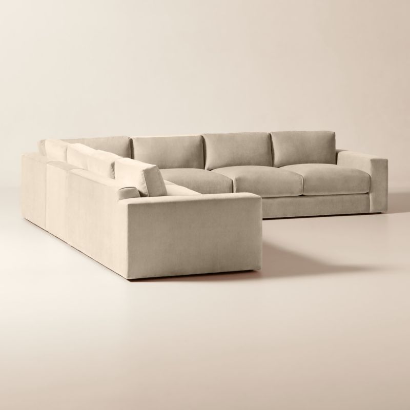 Berkeley 5-Piece L-Shaped Taupe Performance Velvet Sectional - image 4 of 10