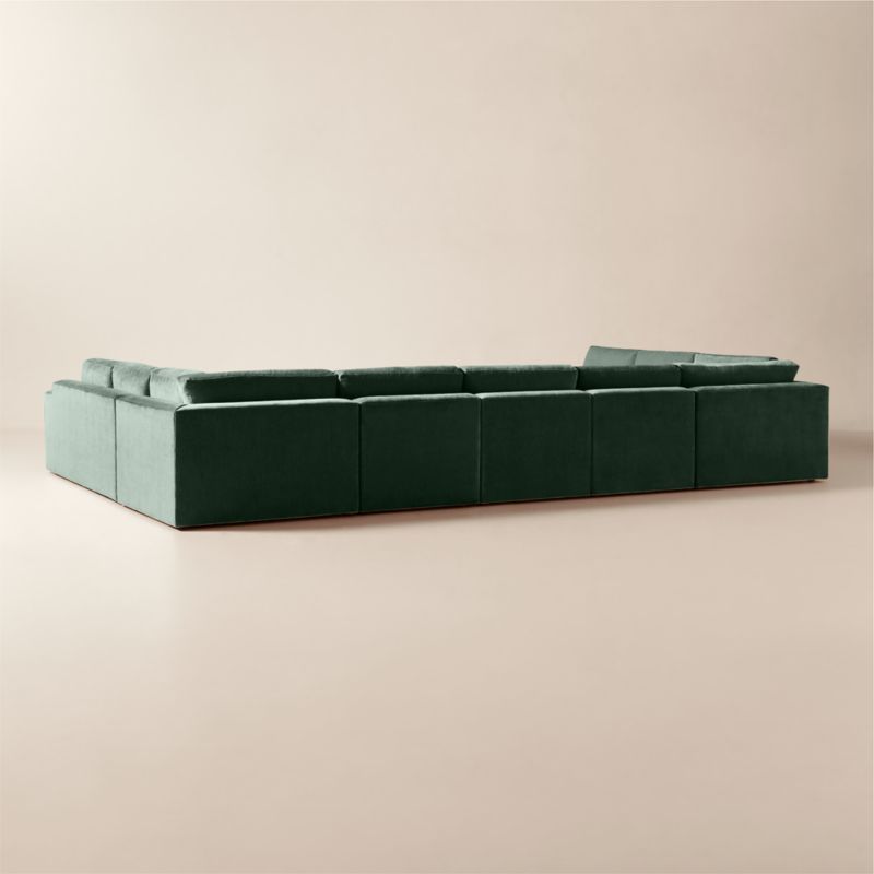 Berkeley 7-Piece U-Shaped Jade Performance Velvet Sectional - image 5 of 10
