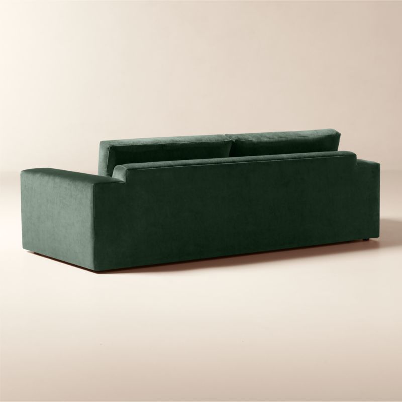 Berkeley 92" Performance Jade Velvet Sofa - image 5 of 9