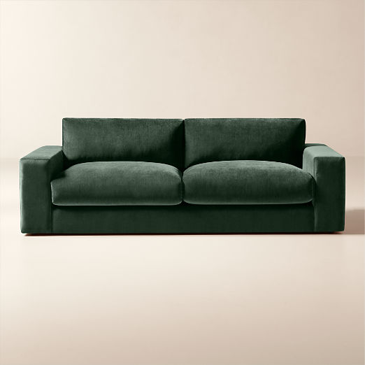 Berkeley 92" Performance Jade Velvet Sofa