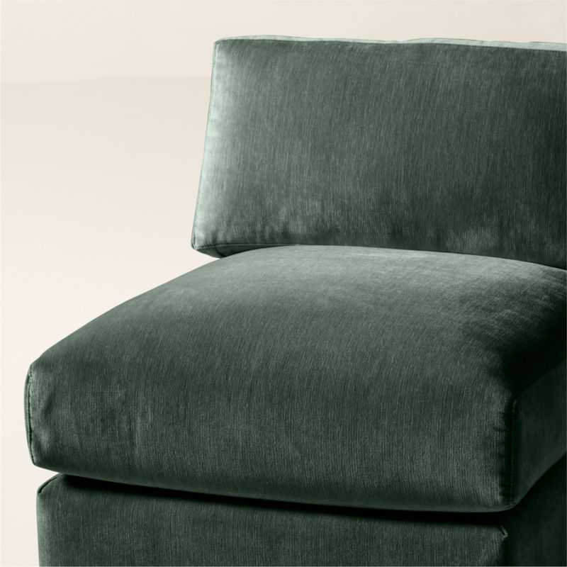 Berkeley Jade Performance Velvet Armless Chair - image 5 of 10