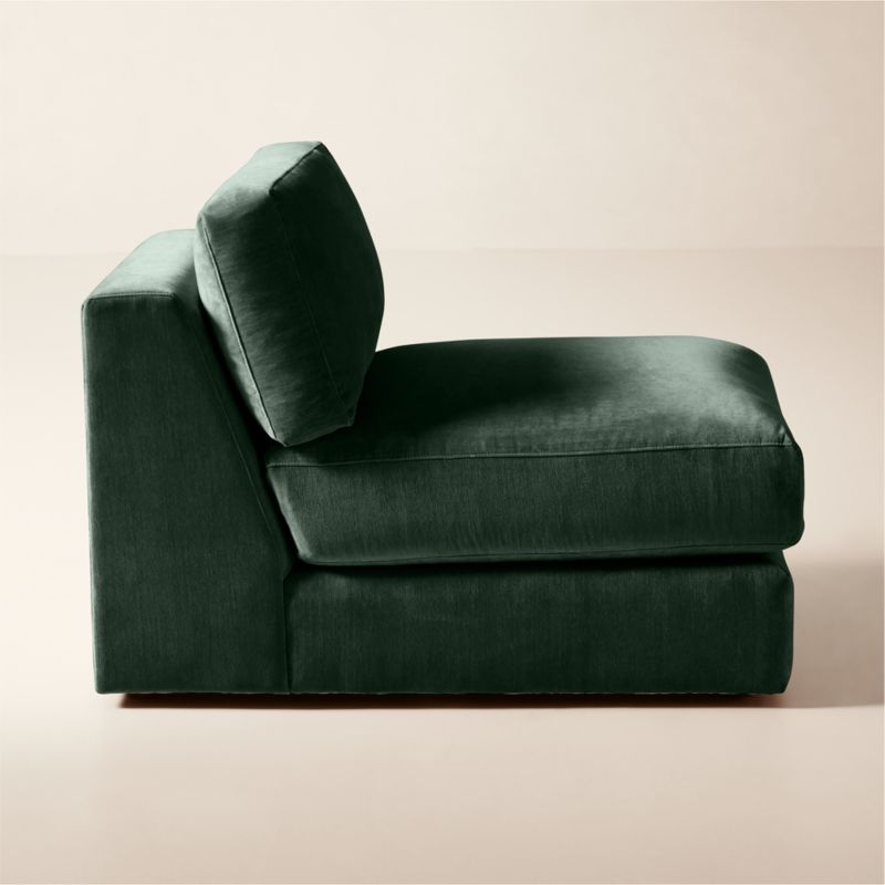Berkeley Jade Performance Velvet Armless Chair - image 3 of 10