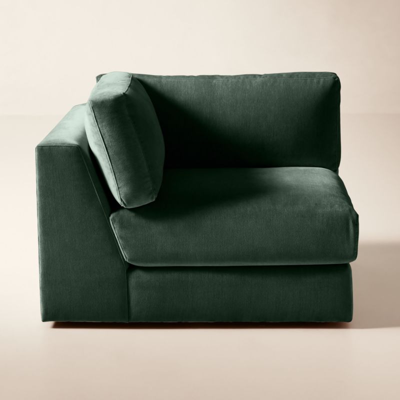 Berkeley Jade Performance Velvet Corner Chair - image 4 of 11