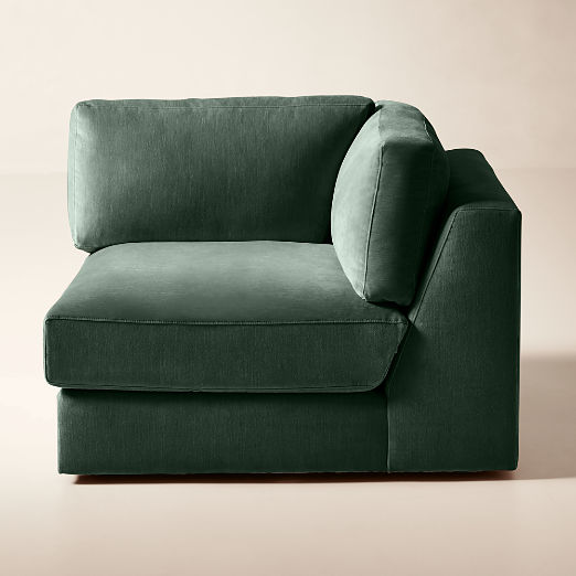Berkeley Jade Performance Velvet Corner Chair