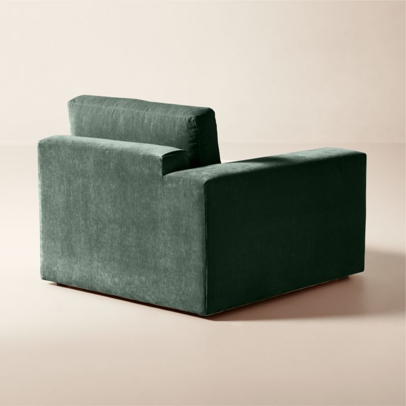 Berkeley Jade Performance Velvet Left-Arm Chair - image 4 of 10