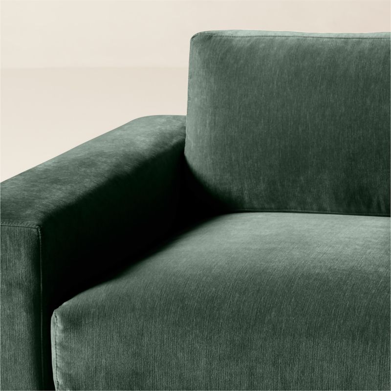 Berkeley Jade Performance Velvet Left-Arm Chair - image 6 of 10